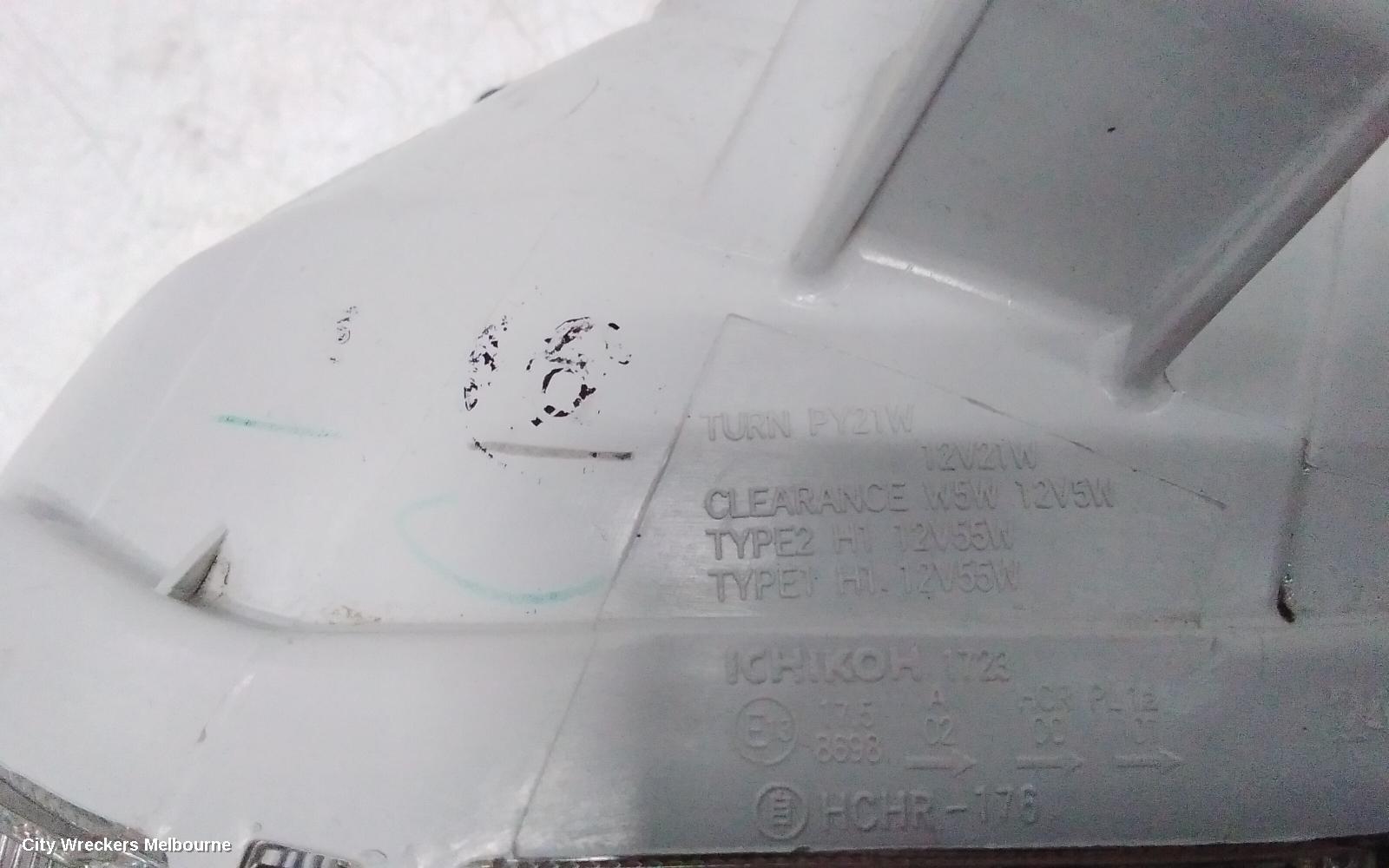 NISSAN PULSAR LEFT HEADLAMP, N16, SEDAN, 08/2003 - 12/2005