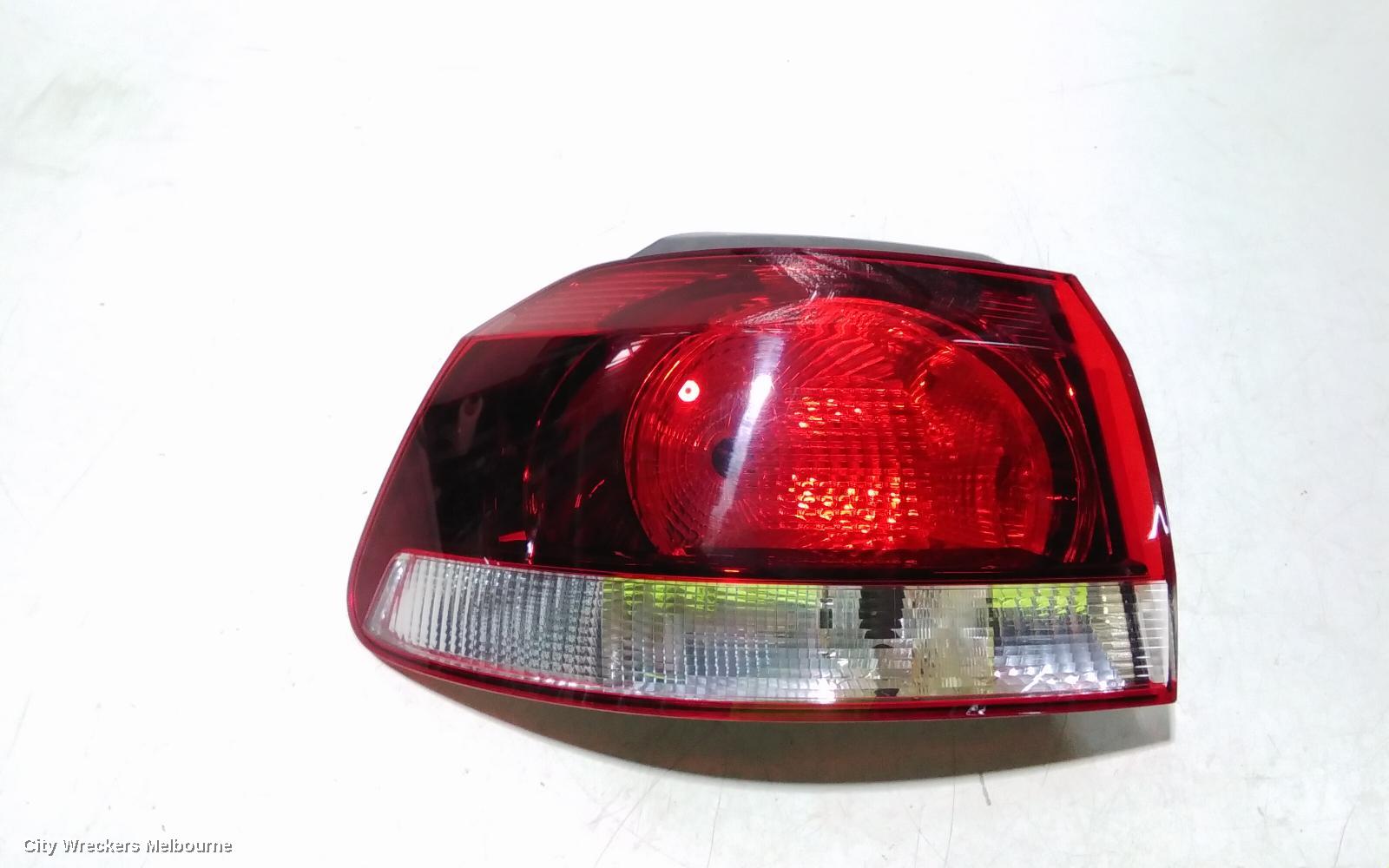 VOLKSWAGEN GOLF LEFT TAILLIGHT, GEN 6, 3DR/5DR HATCH, 12/2008 - 03/2013