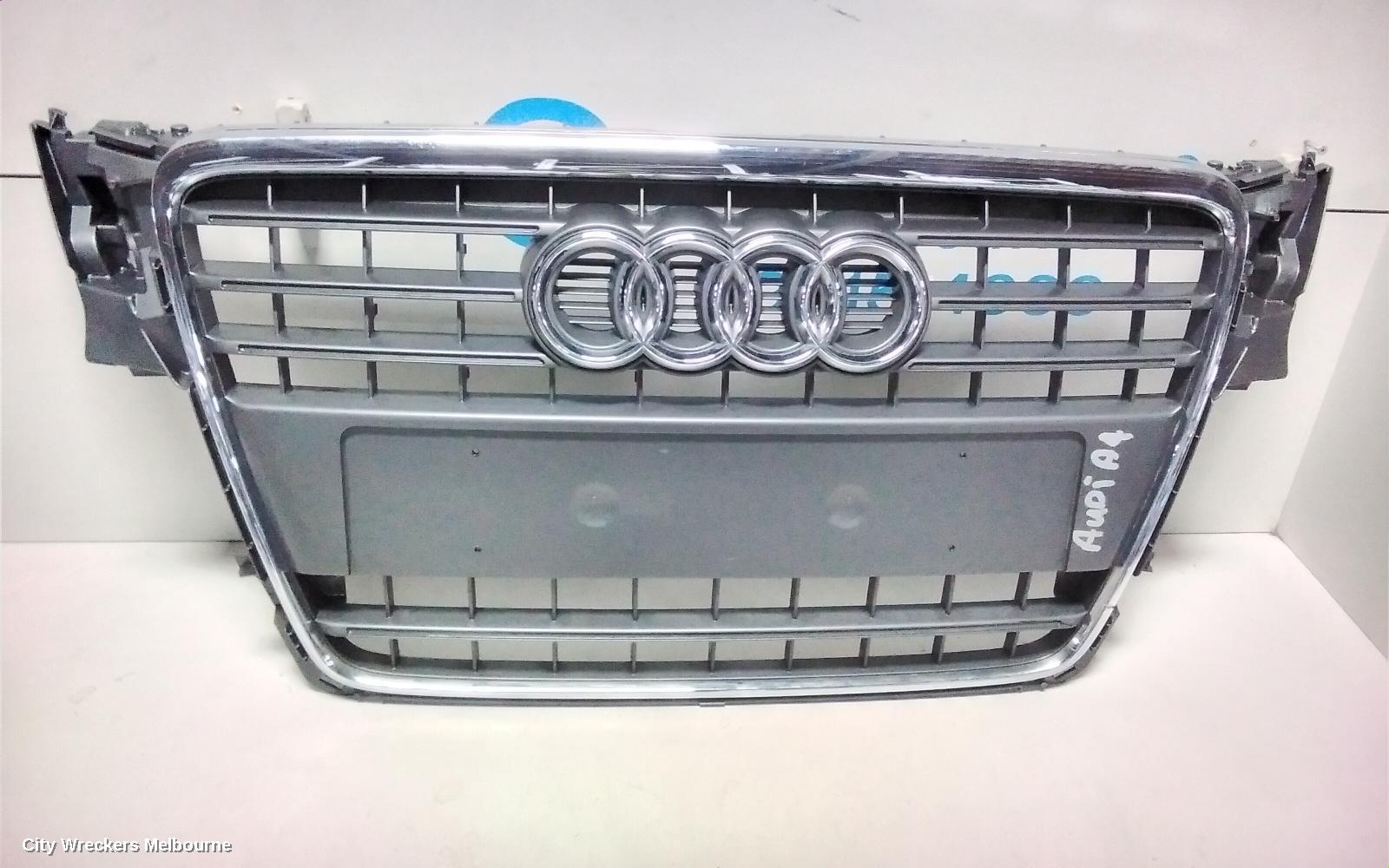 AUDI A4 GRILLE, RADIATOR GRILLE, B8 8K (A4), GREY, 02/2008 - 06/2012