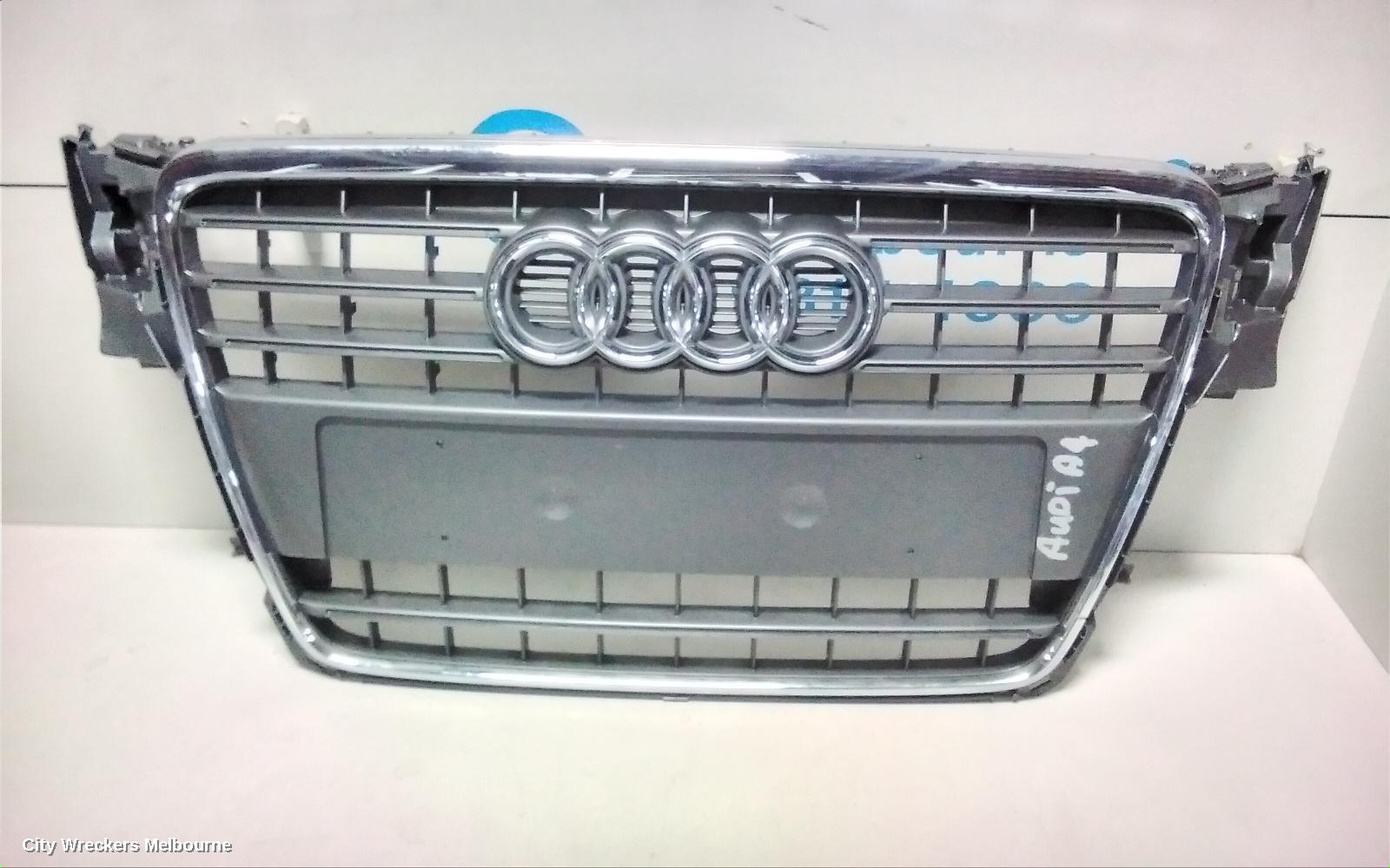 AUDI A4 GRILLE, RADIATOR GRILLE, B8 8K (A4), GREY, 02/2008 - 06/2012