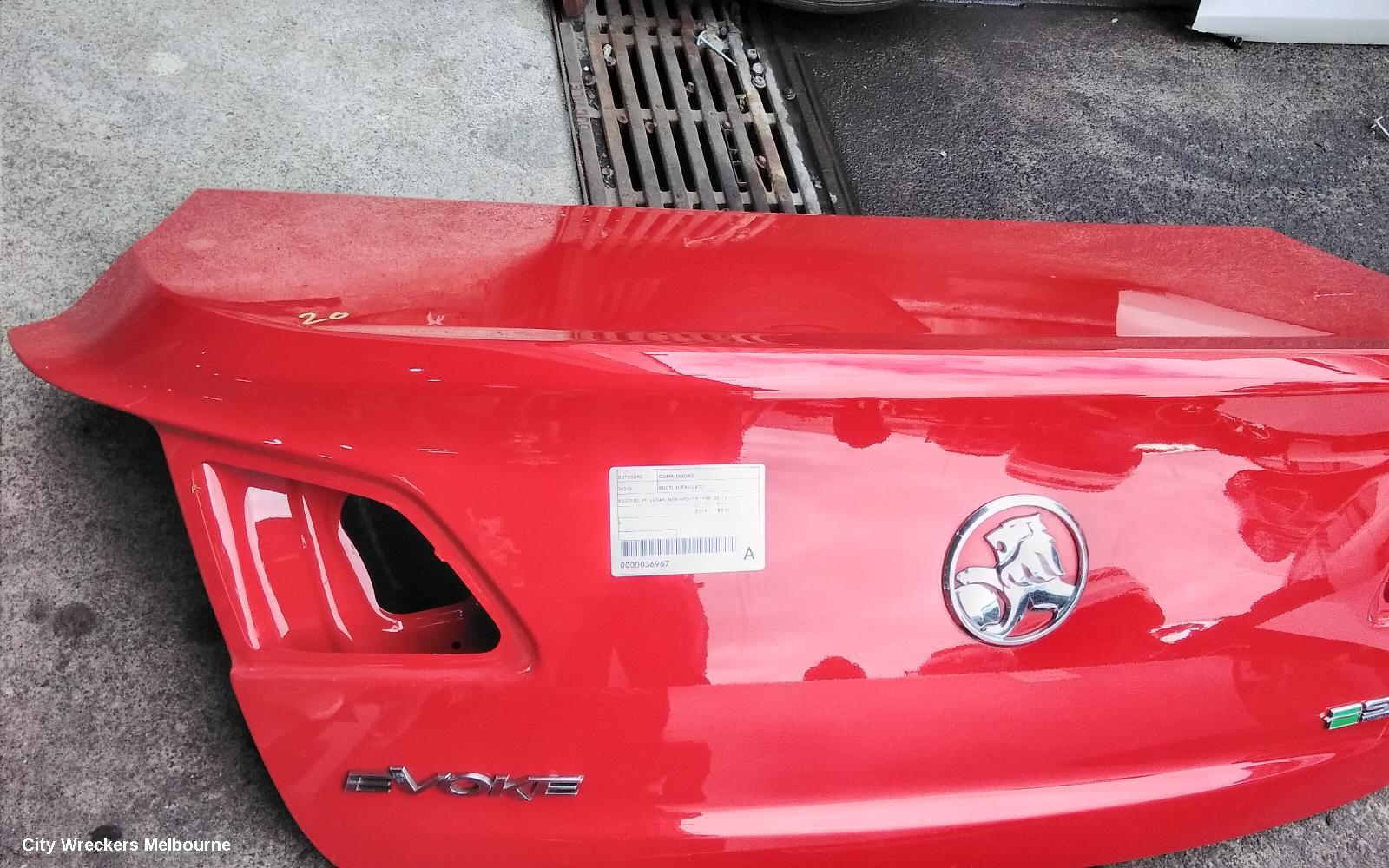 HOLDEN COMMODORE BOOTLID/TAILGATE, BOOTLID, VF, SEDAN, NON SPOILER TYPE, 05/2013 - 12/2017