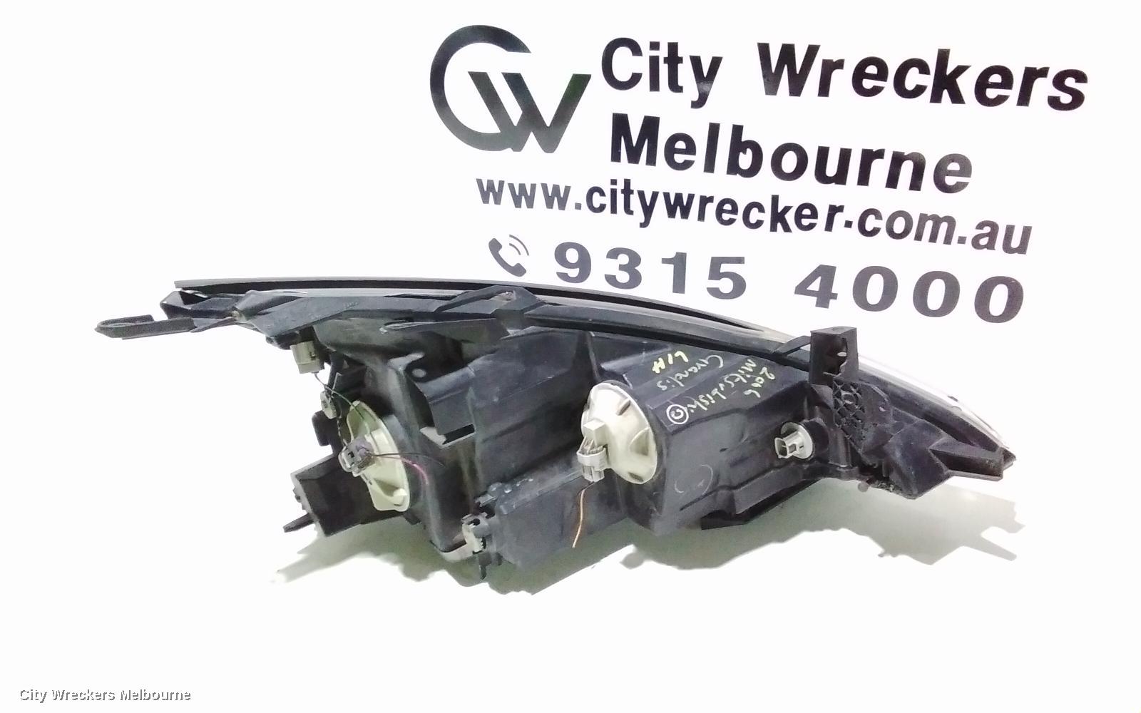 MITSUBISHI GRANDIS LEFT HEADLAMP, BA, 04/2004 - 03/2010