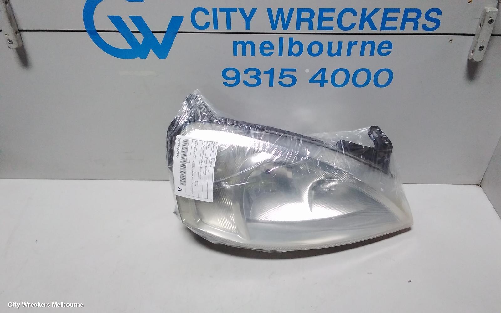 HOLDEN BARINA RIGHT HEADLAMP, XC, JAP TYPE, 03/2001 - 01/2004