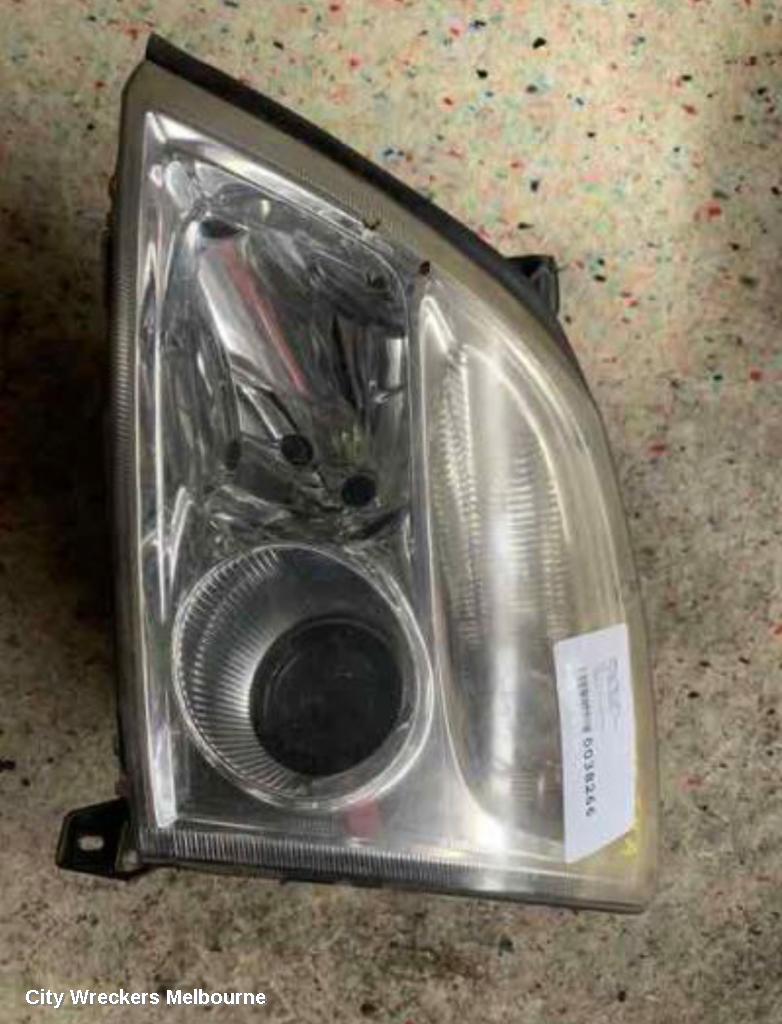 HOLDEN VECTRA LEFT HEADLAMP, ZC, CD/CDX, 03/2003 - 12/2006