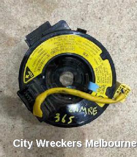 TOYOTA CAMRY AIRBAG MODULE/SENSOR, CLOCKSPRING, SK36, W/ CONTROLS ON STEERING WHEEL, YELLOW PLUG TYPE, 08/2002 - 05/2006