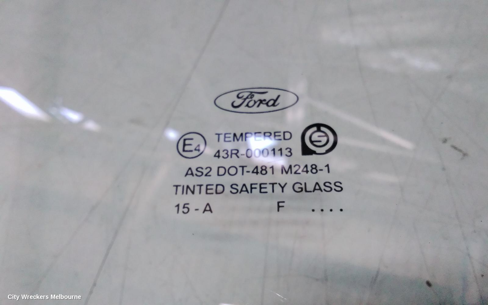FORD FALCON RIGHT FRONT DOOR WINDOW, FG MKI-MKII, 05/2008 - 09/2014