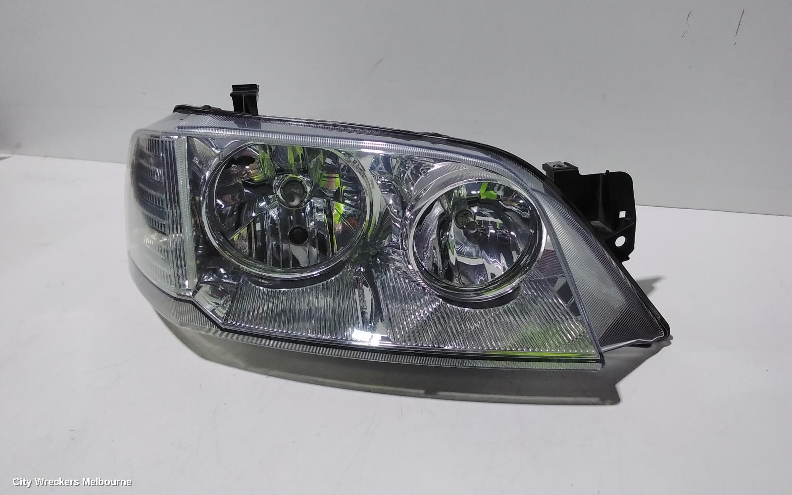 FORD TERRITORY RIGHT HEADLAMP, SX-SY MKI, TS/GHIA/GHIA TURBO, CHROME INSERT, 05/2004 - 04/2009
