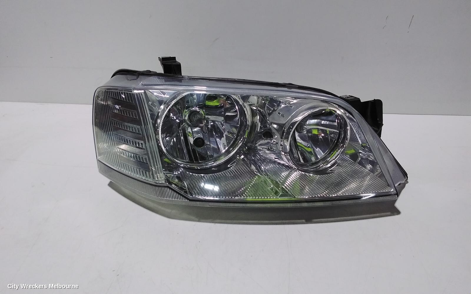 FORD TERRITORY RIGHT HEADLAMP, SX-SY MKI, TS/GHIA/GHIA TURBO, CHROME INSERT, 05/2004 - 04/2009