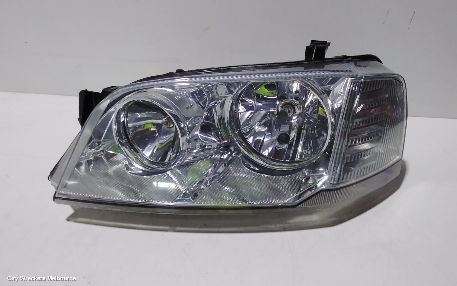 FORD TERRITORY LEFT HEADLAMP, SX-SY MKI, TX/TURBO/SR, BLACK INSERT, 05/2004 - 04/2009