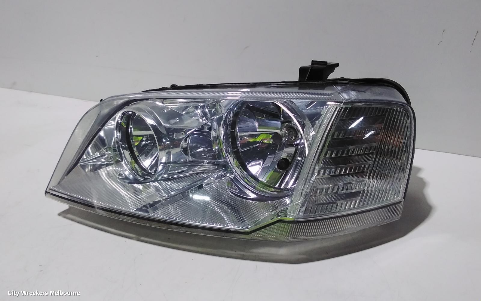 FORD TERRITORY LEFT HEADLAMP, SX-SY MKI, TX/TURBO/SR, BLACK INSERT, 05/2004 - 04/2009