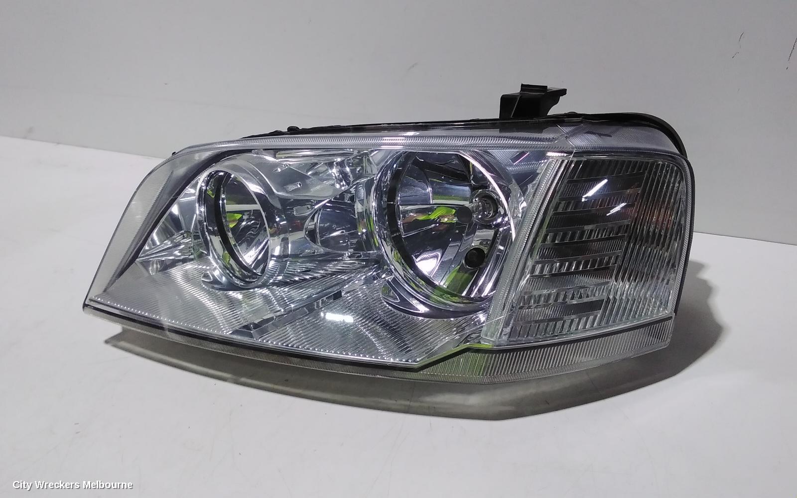 FORD TERRITORY LEFT HEADLAMP, SX-SY MKI, TX/TURBO/SR, BLACK INSERT, 05/2004 - 04/2009