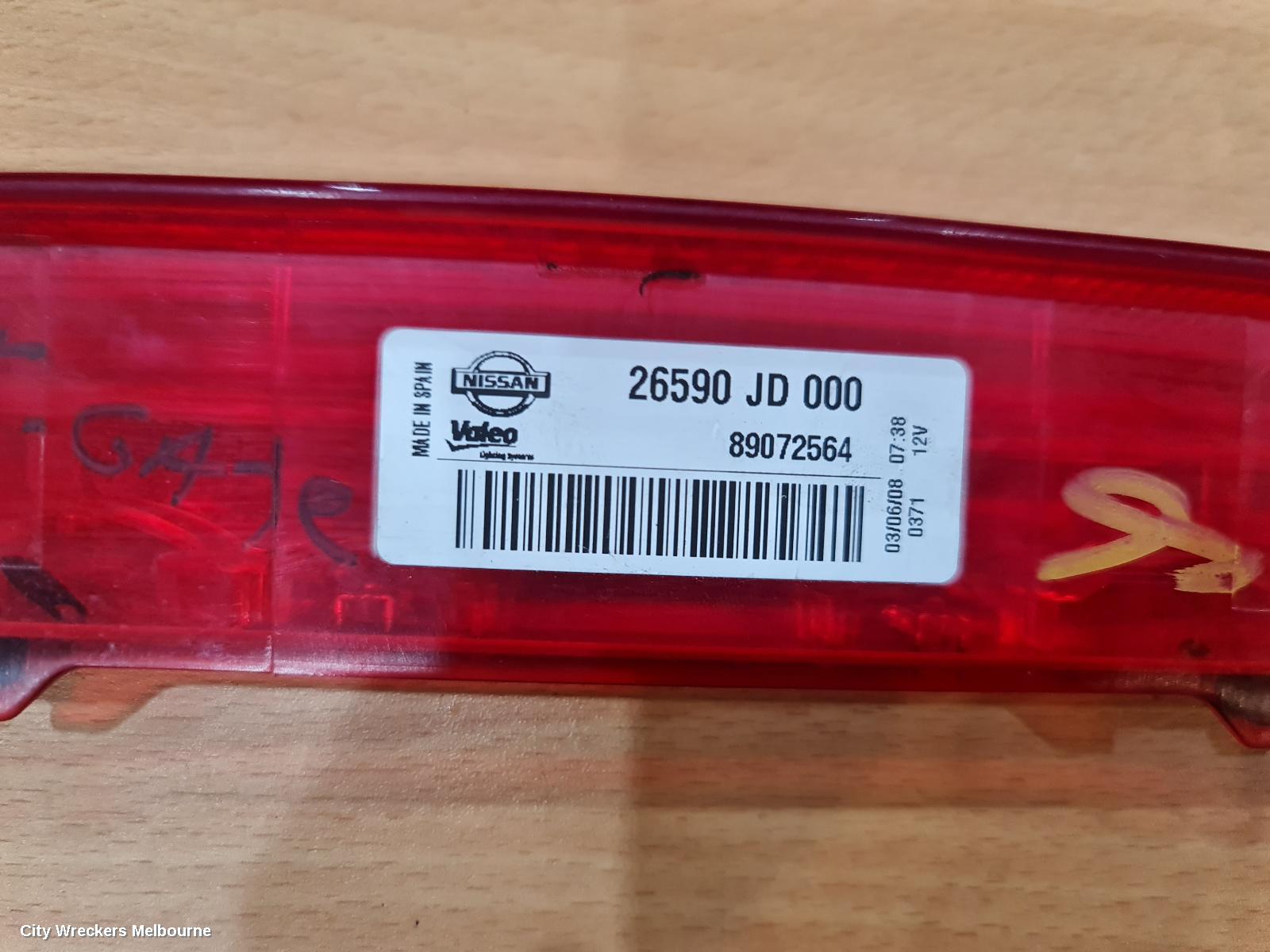 NISSAN DUALIS HIGH LEVEL STOPLIGHT, J10 10/2007 - 05/2014