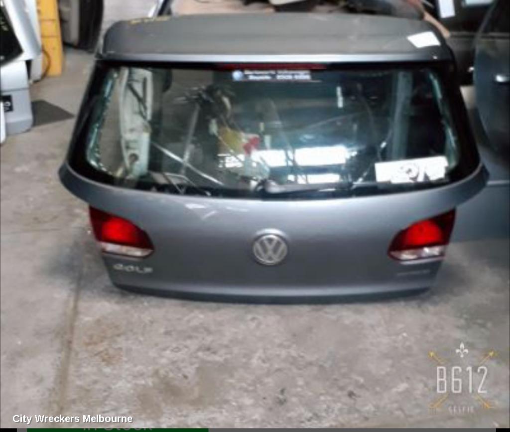 VOLKSWAGEN GOLF BOOTLID/TAILGATE, TAILGATE, GEN 6, HATCH, NON SPOILER TYPE, 12/2008 - 03/2013
