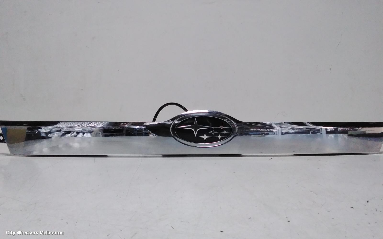SUBARU IMPREZA REAR GARNISH, CENTRE, HATCH, CHROME, G3, 04/2007 - 12/2013