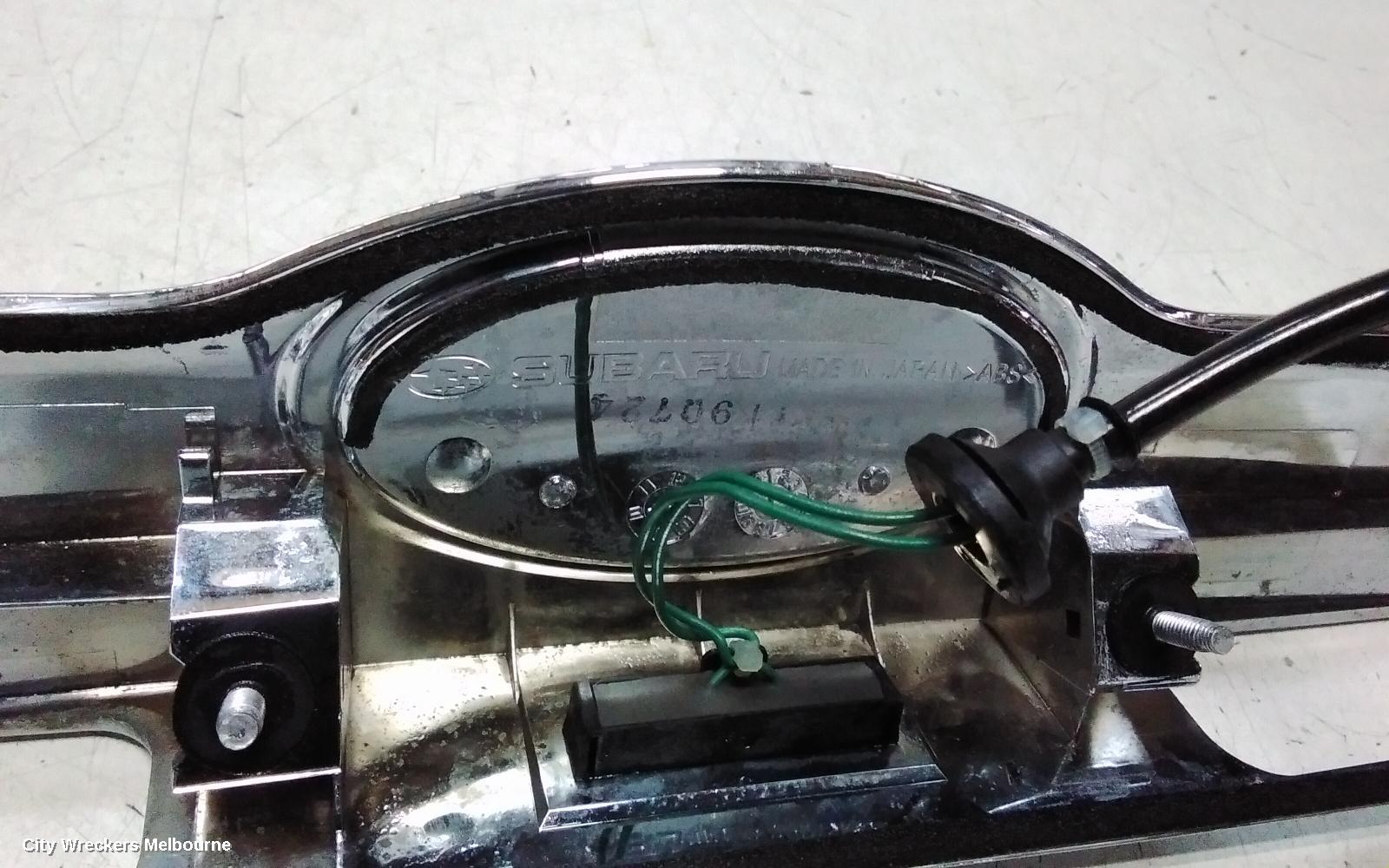 SUBARU IMPREZA REAR GARNISH, CENTRE, HATCH, CHROME, G3, 04/2007 - 12/2013