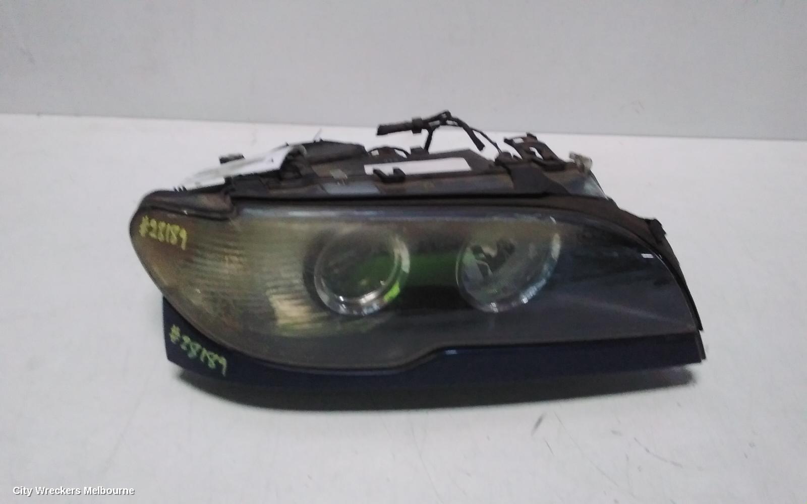 BMW 3 SERIES RIGHT HEADLAMP, E46, CPE/CAB, STANDARD, CLEAR FLASHER, 03/2003 - 07/2006