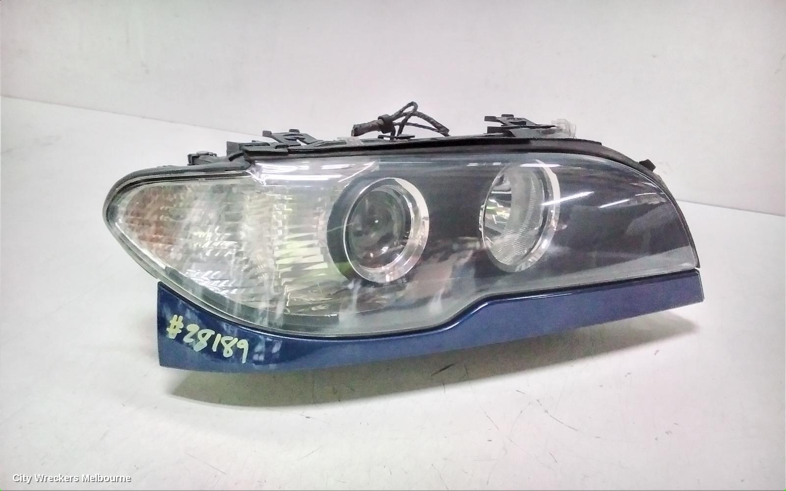 BMW 3 SERIES RIGHT HEADLAMP, E46, CPE/CAB, STANDARD, CLEAR FLASHER, 03/2003 - 07/2006