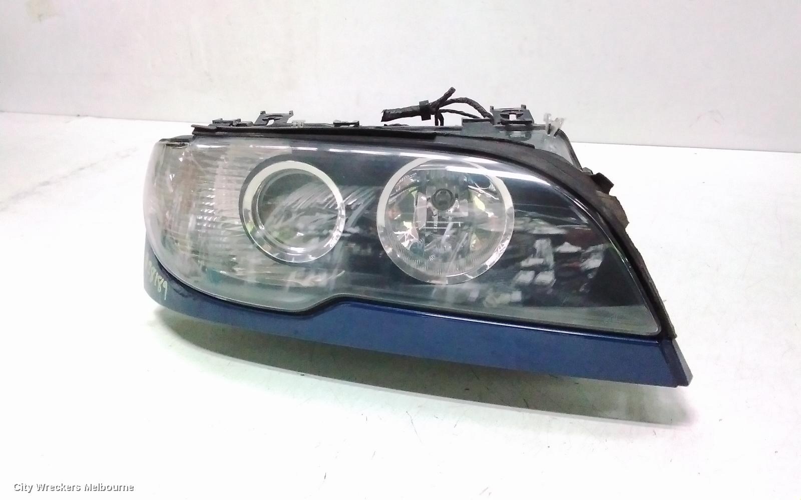 BMW 3 SERIES RIGHT HEADLAMP, E46, CPE/CAB, STANDARD, CLEAR FLASHER, 03/2003 - 07/2006