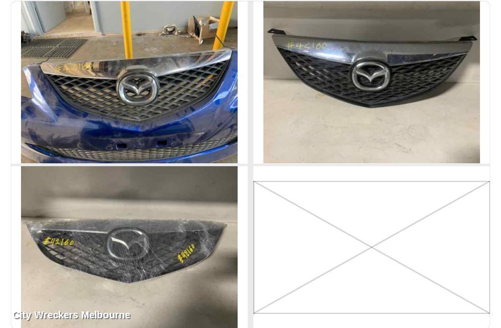 MAZDA 6 GRILLE, RADIATOR GRILLE, GG/GY, CHROME MESH TYPE, 08/2005 - 12/2007