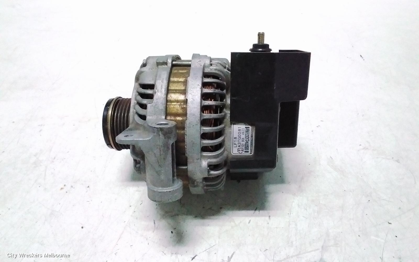 MAZDA 6 ALTERNATOR, PETROL, 2.3, L3, 2 PIN, NON CLUTCH TYPE PULLEY, GG/GY, 09/2002 - 06/2005