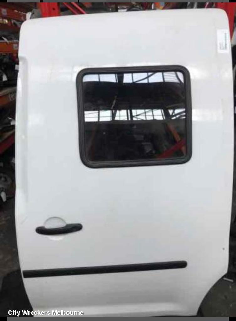 VOLKSWAGEN CADDY LEFT REAR DOOR/SLIDING, 2K, SWB VAN, W/O WINDOW TYPE, 12/2004 - 06/2015