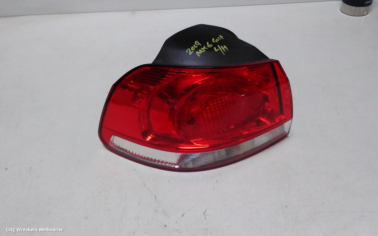 VOLKSWAGEN GOLF LEFT TAILLIGHT, GEN 6, 3DR/5DR HATCH, 12/2008 - 03/2013