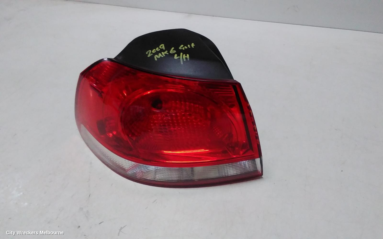 VOLKSWAGEN GOLF LEFT TAILLIGHT, GEN 6, 3DR/5DR HATCH, 12/2008 - 03/2013