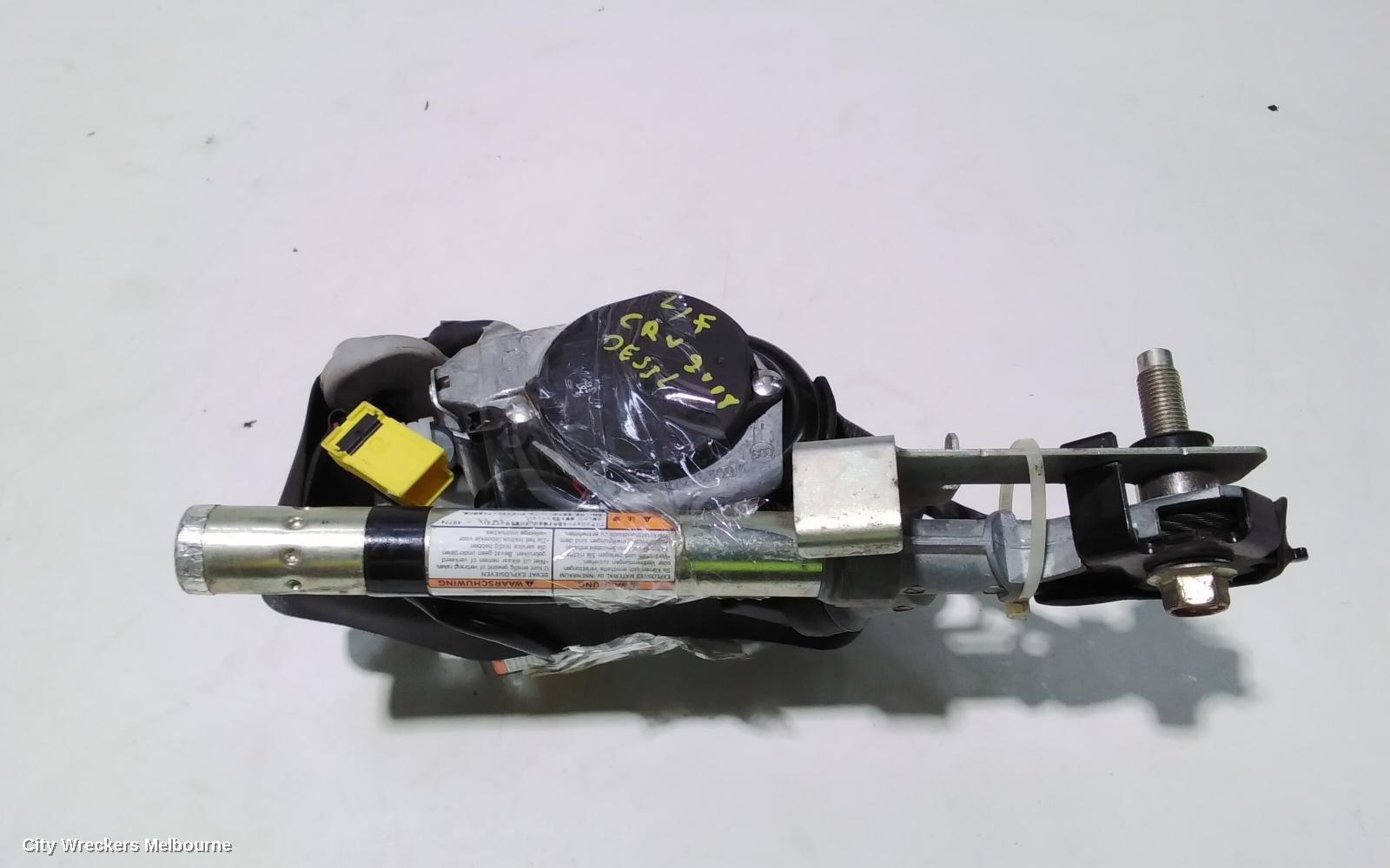 HONDA CRV SEATBELT/STALK, LH FRONT, SEAT BELT ONLY, GREY, RE, 03/2007 - 10/2012
