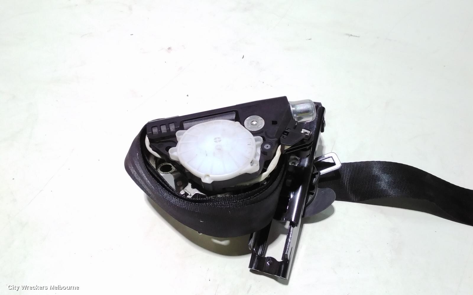 VOLKSWAGEN POLO SEATBELT/STALK, LH FRONT, SEAT BELT ONLY, 4 DOOR, BLACK TYPE, 6R/6C, 05/2010 - 08/2017