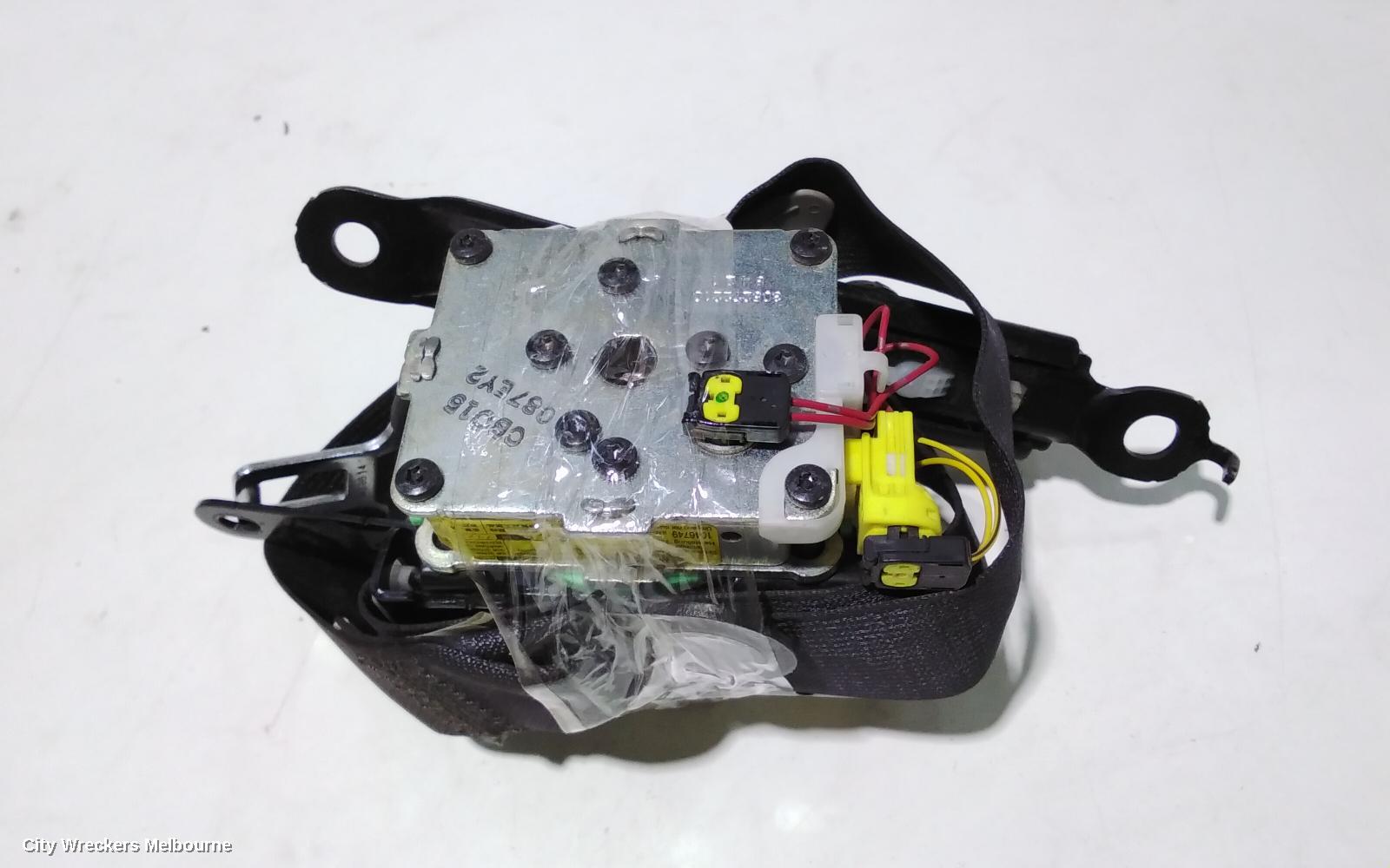 TOYOTA COROLLA SEATBELT/STALK, LH FRONT, SEAT BELT ONLY, GREY, ZRE152/20153R, 03/2007 - 12/2013