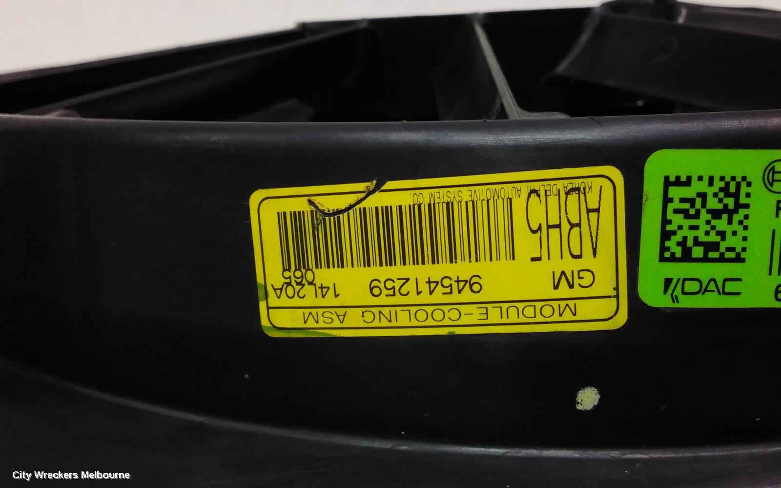 HOLDEN BARINA FAN, RADIATOR FAN, TM, 09/2011 - 12/2018