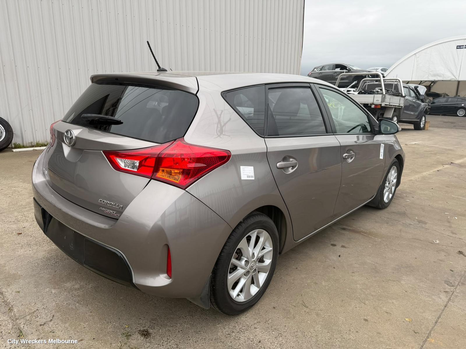 TOYOTA COROLLA LEFT TAILLIGHT, ZRE182R, HATCH, 08/2012 - 03/2015