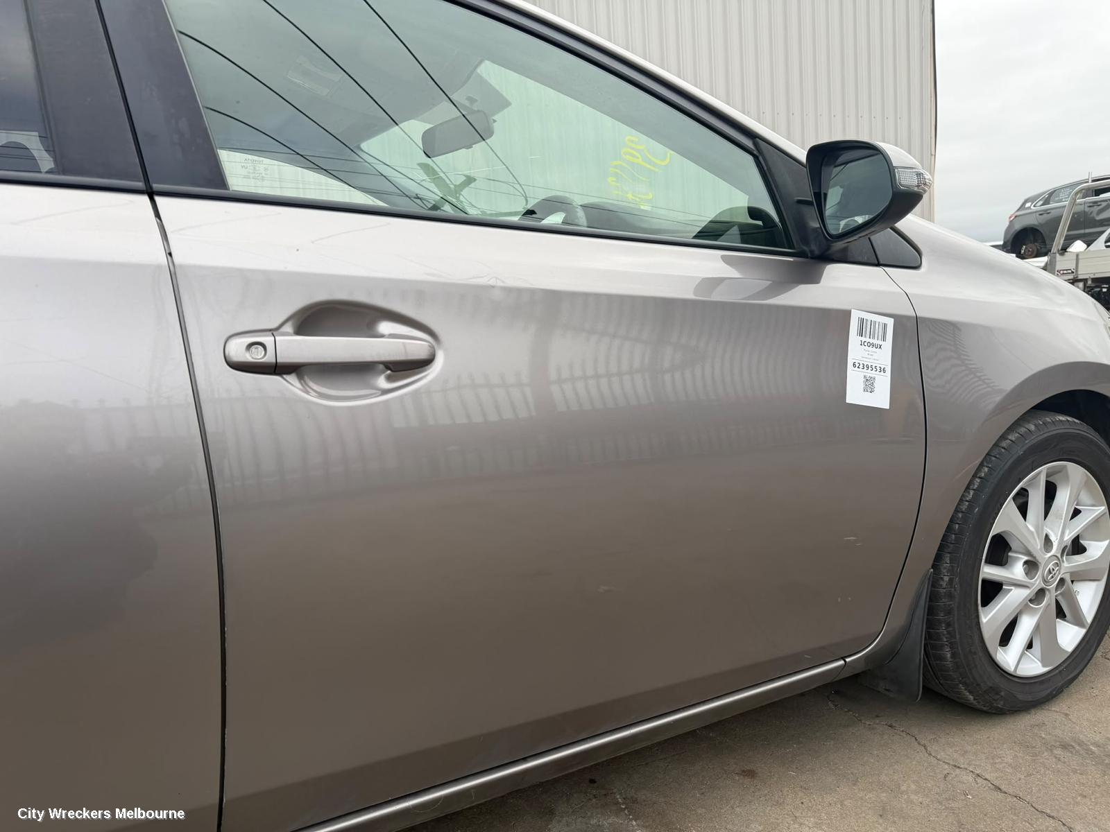 TOYOTA COROLLA LEFT TAILLIGHT, ZRE182R, HATCH, 08/2012 - 03/2015