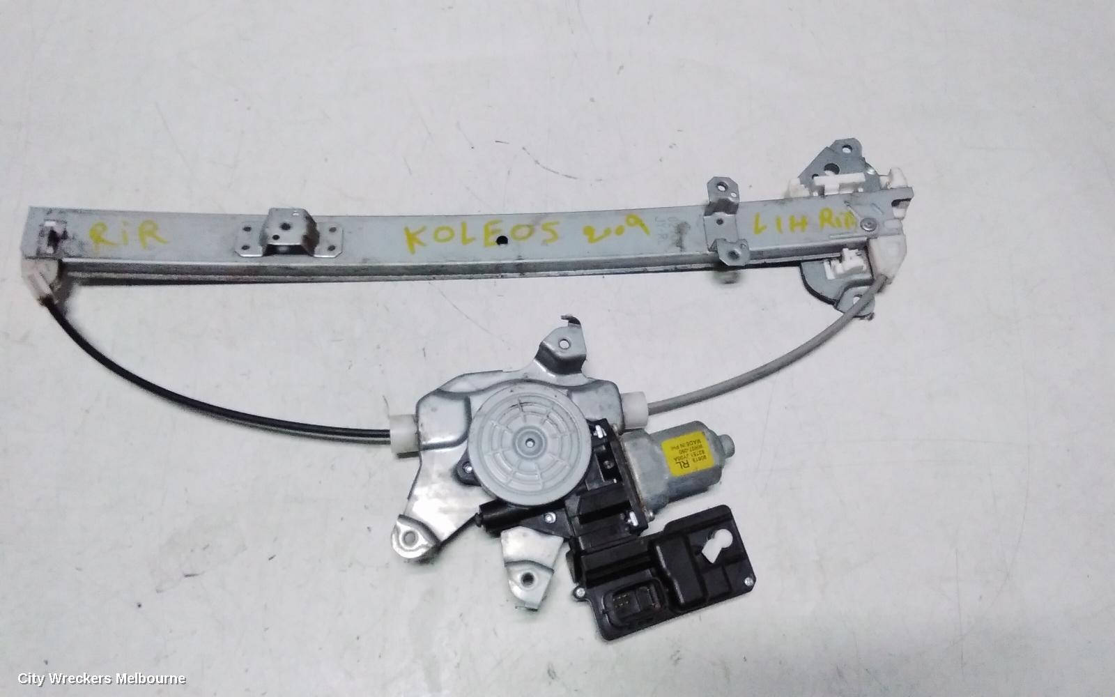 RENAULT KALEOS LEFT REAR WND REG/MOTOR, H45, DOOR REG ASSY (REG AND MOTOR), 09/2008 - 04/2016