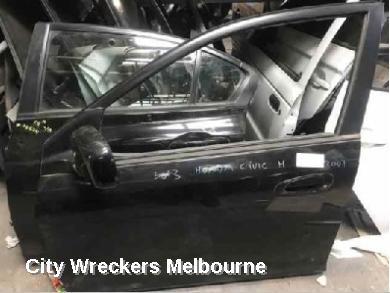 HONDA CIVIC LEFT FRONT DOOR, 7TH GEN, 5DR HATCH, NON MOULD TYPE, 11/2000 - 12/2005 (AUS ONLY)