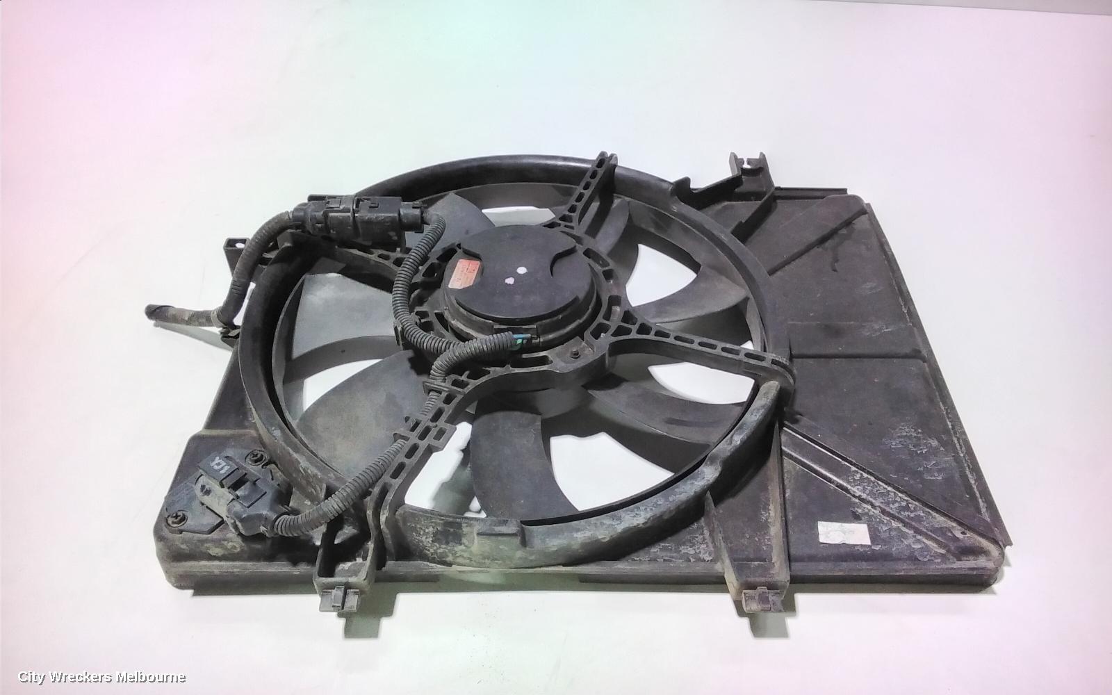 HYUNDAI GETZ FAN, RAD FAN, W/ A/C TYPE, TB, 09/2002 - 09/2005