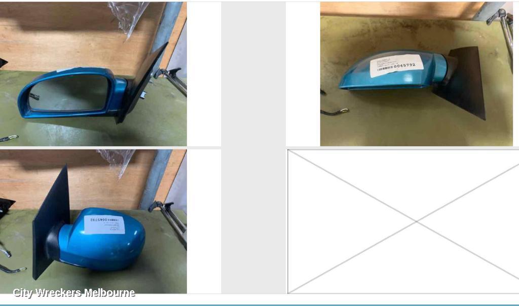 HYUNDAI GETZ LEFT DOOR MIRROR, TB, 3DR/5DR HATCH, POWER, COLOUR CODED, 09/2002 - 09/2011