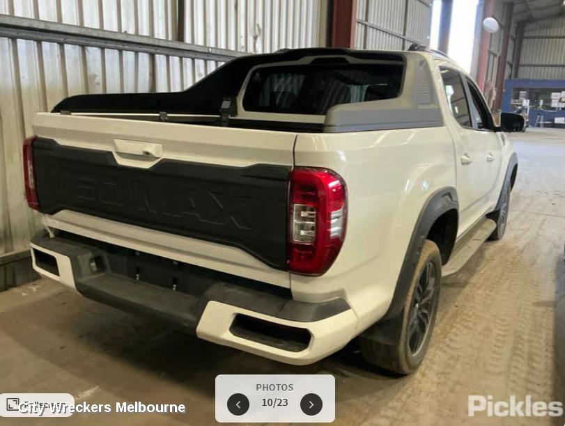 LDV T60 BOOTLID/TAILGATE, SK8C, TAILGATE, 08/2021 ONWARDS
