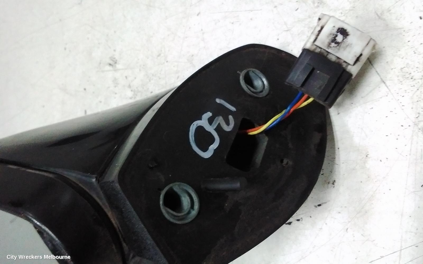 MITSUBISHI MAGNA LEFT DOOR MIRROR, TL-TW, POWER, BLACK, 07/2003 - 08/2005