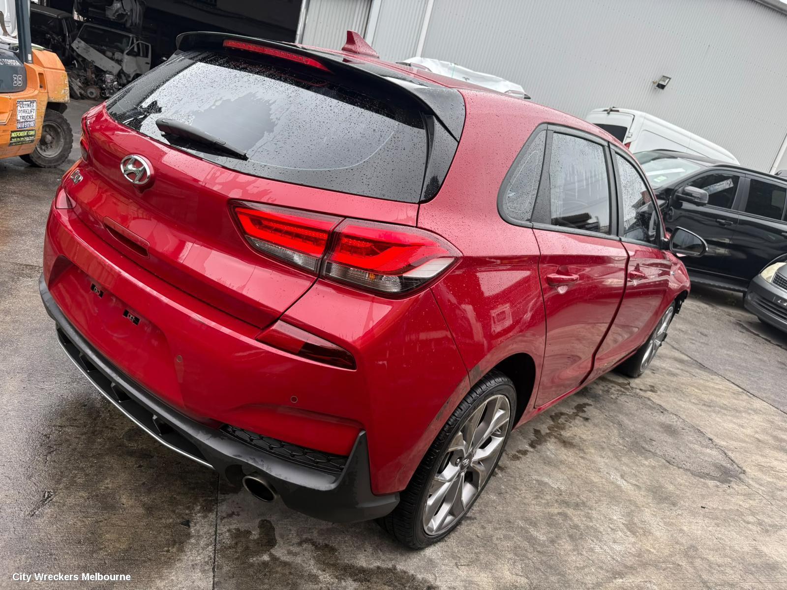HYUNDAI I30 REAR BUMPER, BUMPER BAR (2 PIECE), PD, HATCH (S. KOREA VIN KMHH), N LINE, 03/2017 - 12/2023