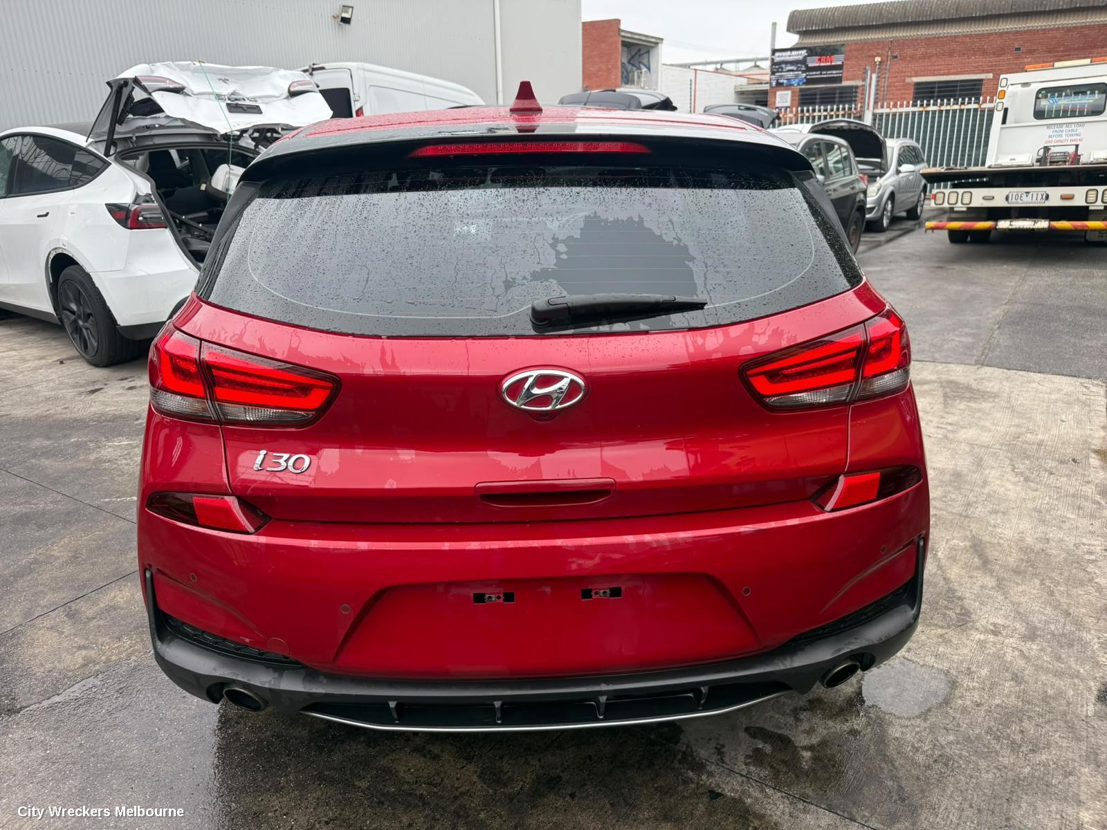 HYUNDAI I30 REAR BUMPER, BUMPER BAR (2 PIECE), PD, HATCH (S. KOREA VIN KMHH), N LINE, 03/2017 - 12/2023