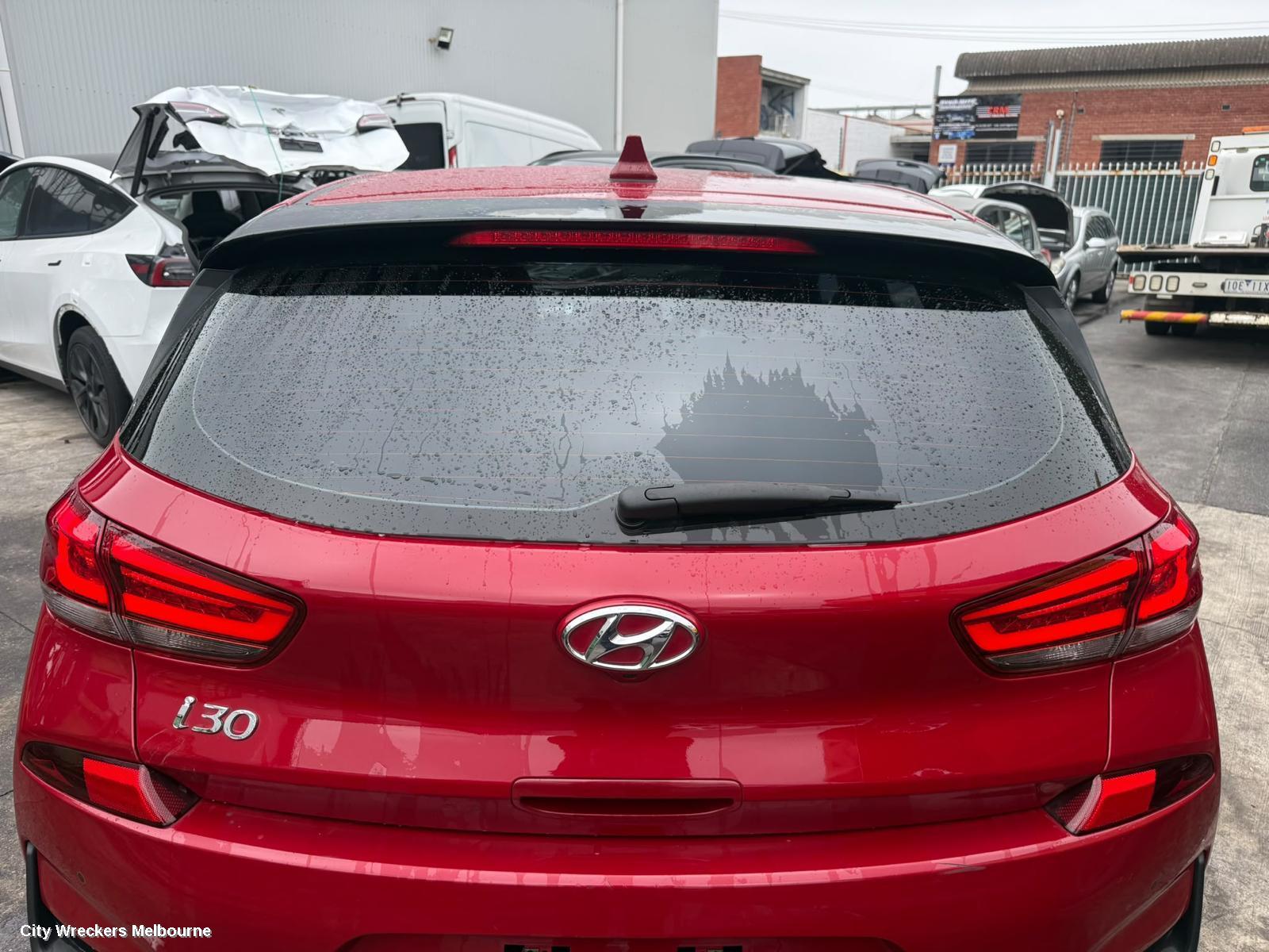 HYUNDAI I30 REAR BUMPER, BUMPER BAR (2 PIECE), PD, HATCH (S. KOREA VIN KMHH), N LINE, 03/2017 - 12/2023