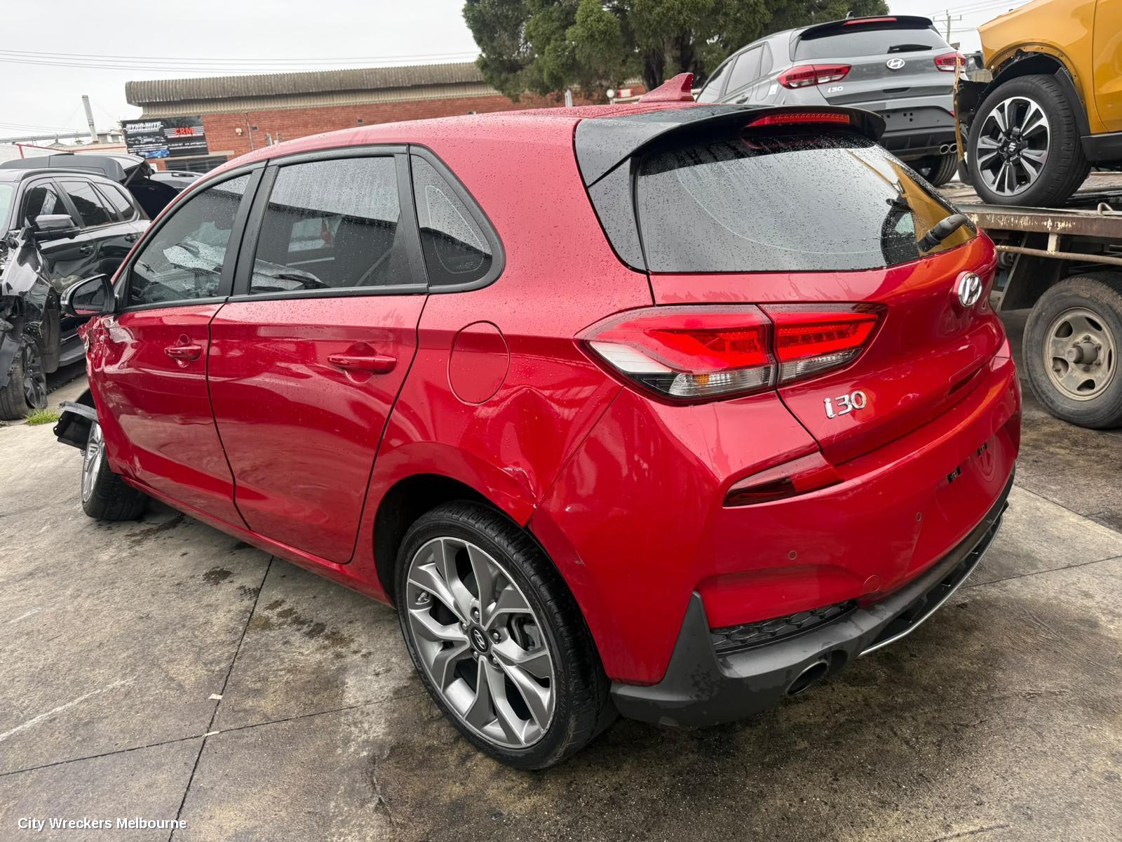 HYUNDAI I30 REAR BUMPER, BUMPER BAR (2 PIECE), PD, HATCH (S. KOREA VIN KMHH), N LINE, 03/2017 - 12/2023