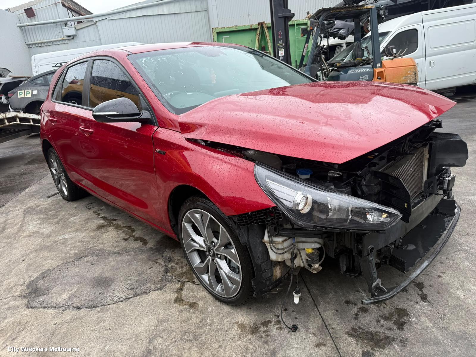 HYUNDAI I30 REAR BUMPER, BUMPER BAR (2 PIECE), PD, HATCH (S. KOREA VIN KMHH), N LINE, 03/2017 - 12/2023