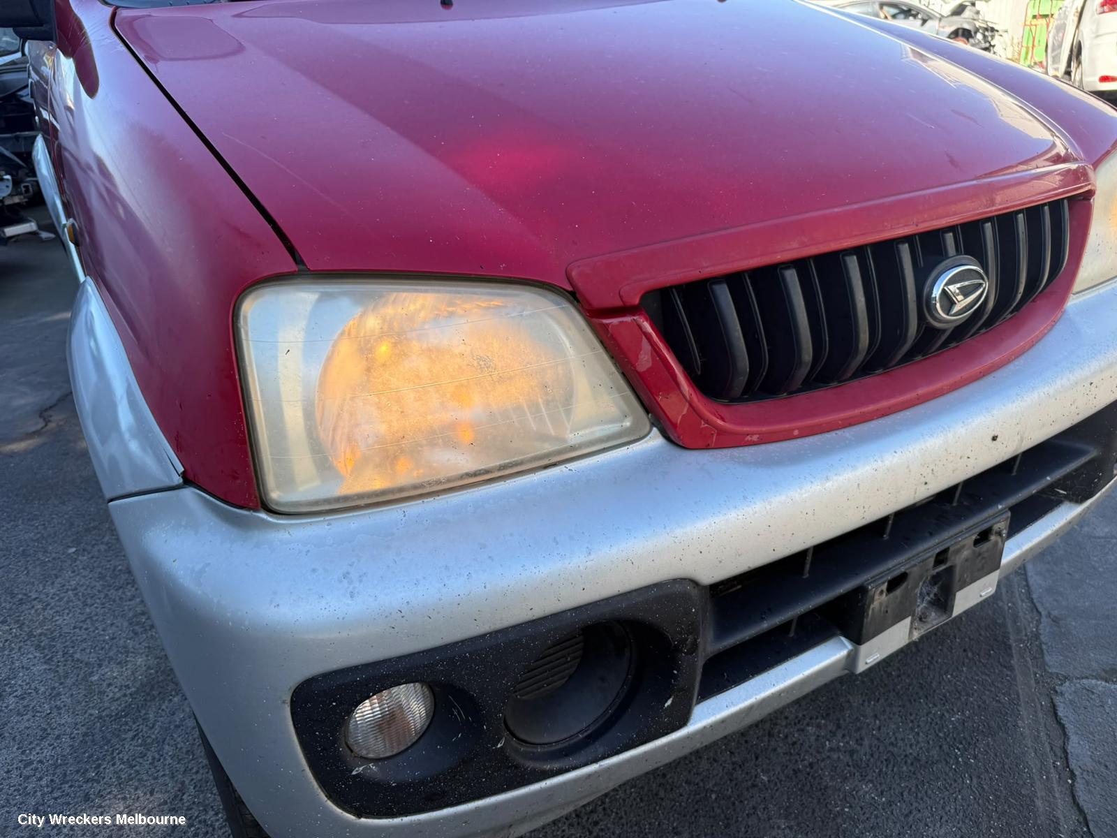 DAIHATSU TERIOS LEFT TAILLIGHT, RED/CLEAR, J102, 10/2000 - 07/2005