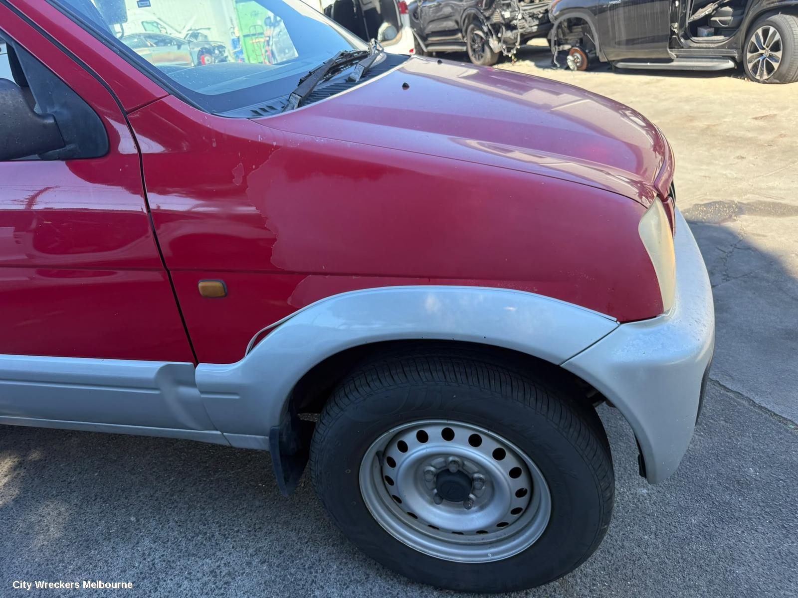 DAIHATSU TERIOS LEFT TAILLIGHT, RED/CLEAR, J102, 10/2000 - 07/2005