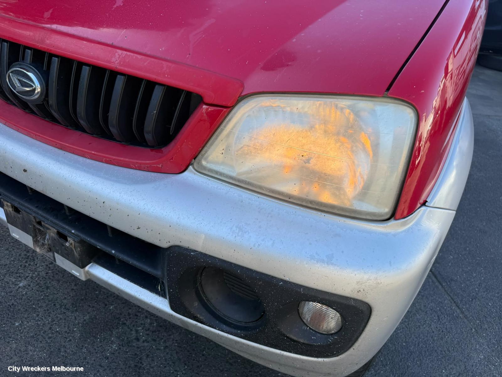 DAIHATSU TERIOS LEFT TAILLIGHT, RED/CLEAR, J102, 10/2000 - 07/2005