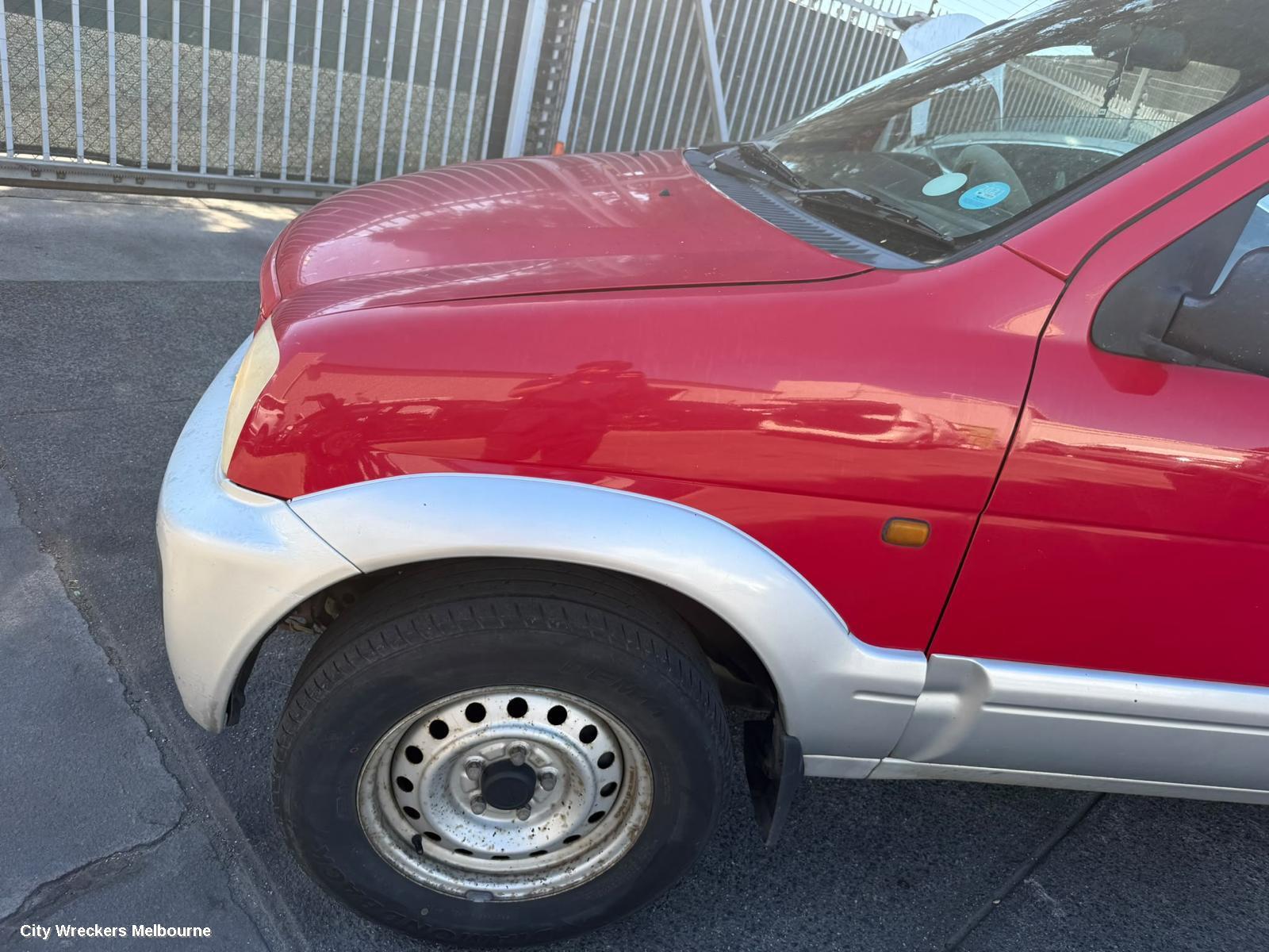 DAIHATSU TERIOS LEFT TAILLIGHT, RED/CLEAR, J102, 10/2000 - 07/2005
