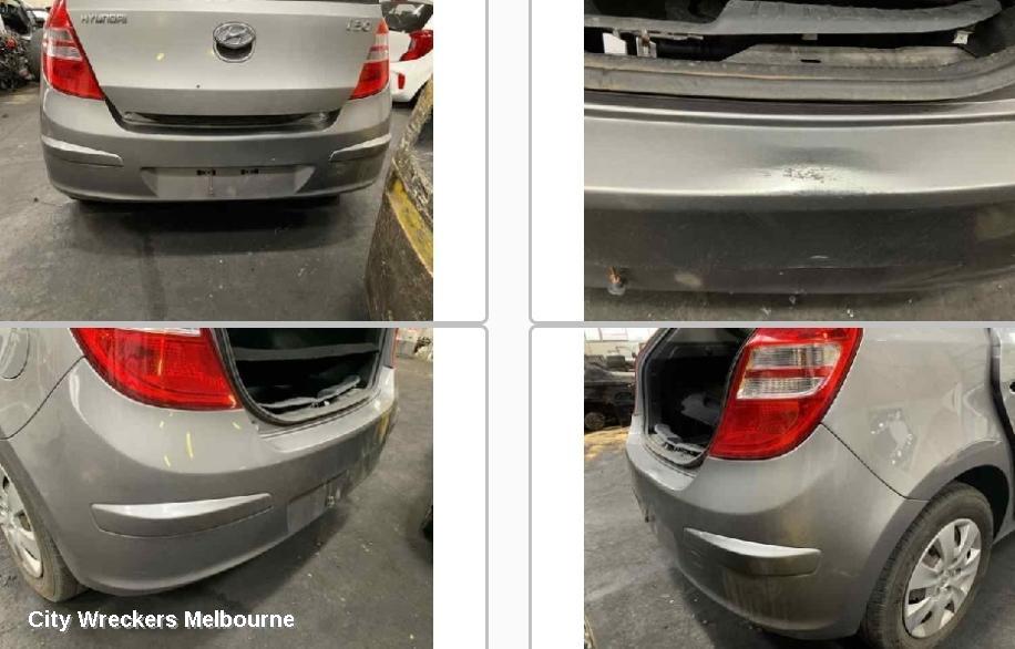 HYUNDAI I30 REAR BUMPER, FD, HATCH, NON PARK SENSOR TYPE, 09/2007 - 04/2012