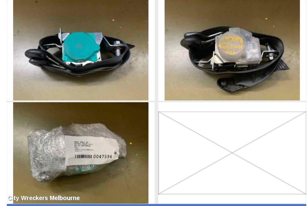 SUZUKI SWIFT SEATBELT/STALK, RH FRONT, SEAT BELT ONLY, PRE-TENSIONER TYPE, RS415/RS416, 09/2004 - 02/2011